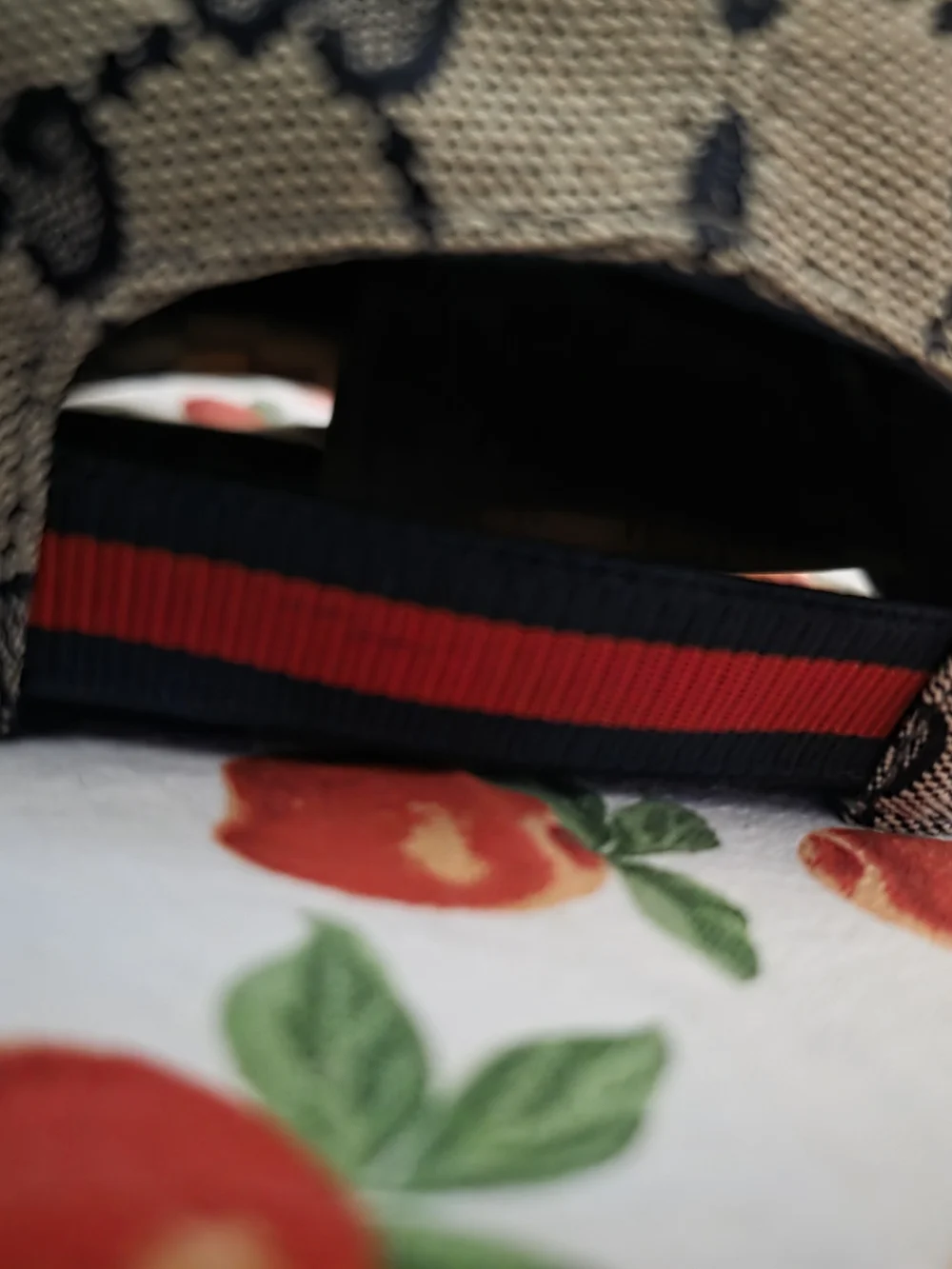 Gucci Kids Monogram Baseball Cap - Beige/Blue